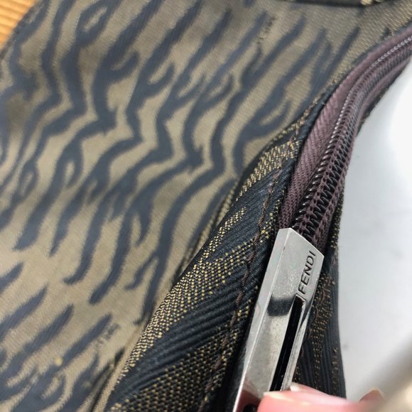 Fendi Zucca Animal Print Hobo Bag - Picture 4 of 11